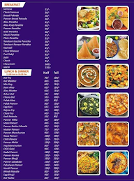 Monu Dhaba menu 1