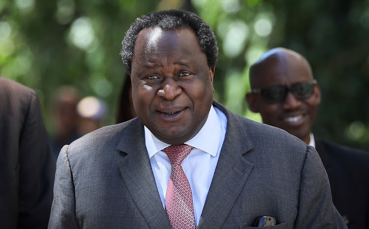 Finance minister Tito Mboweni at parliament in Cape Town to deliver his budget speech on February 26 2020. File Photo.