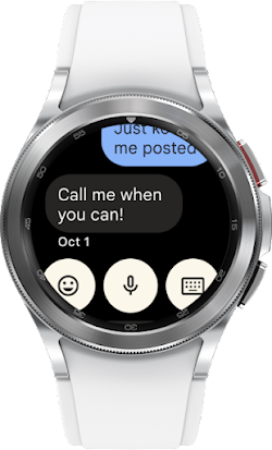 A Wear OS watch.