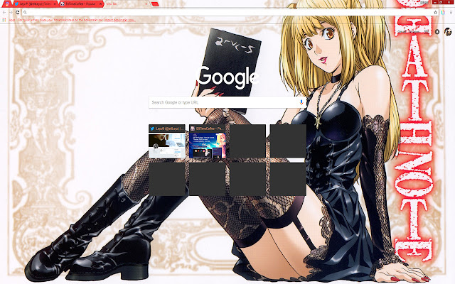 Girl Amane Misa | Death Note Manga (Anime) chrome extension