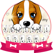 Cute Little cutton dog keyboard theme 10001005 Icon