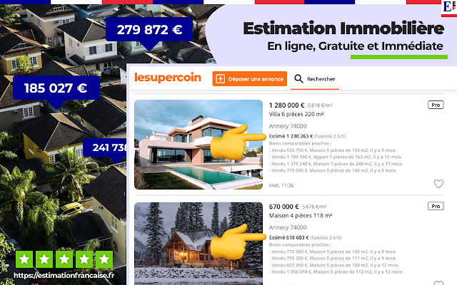 Estimation Française (Beta) chrome extension