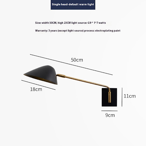 Single Medium Wall Lamp