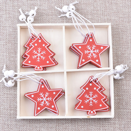 Title 2, Creative Christmas Wooden Pendant Decorations E...