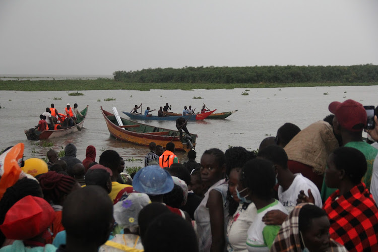 Some residents near Lake Victoria in Homa Bay county