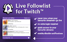 Live Followlist for Twitch small promo image