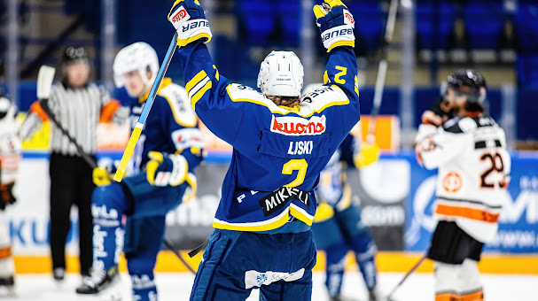 Topias Liski teki ensimmäisen maalinsa U20-sarjassa lauantaina.