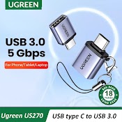 Đầu Chuyển Usb 3.1 Type C To Usb 3.0 Ugreen Us173 Us270 Chính Hãng