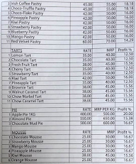 The Bakery menu 2