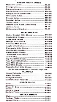 Hotel Dwaraka menu 5