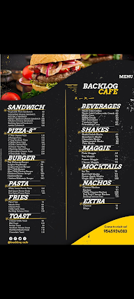 Backlog Cafe menu 1