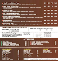 Treddy Pizza menu 3