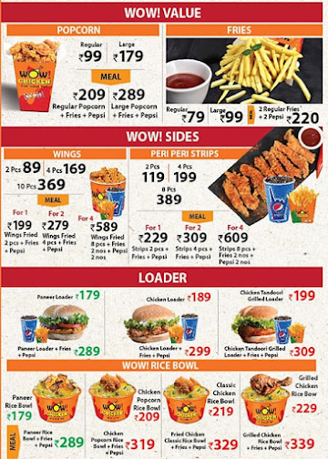 Wow! Chicken By Wow! Momo menu 