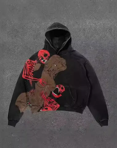 Sudadera con capucha 3D para impres - 1