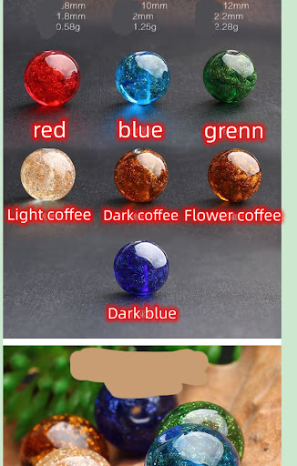 Title 3, Mantianxing Jinsha Glass Beads Crystal Round Je...
