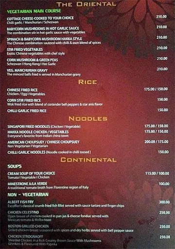 007 Restro Bar - Hotel Seetal menu 