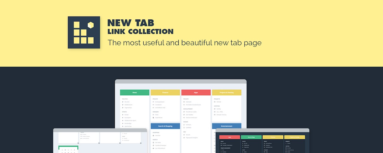 New Tab Link Collection Preview image 2