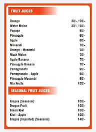 Unity Fresh Fruits menu 1