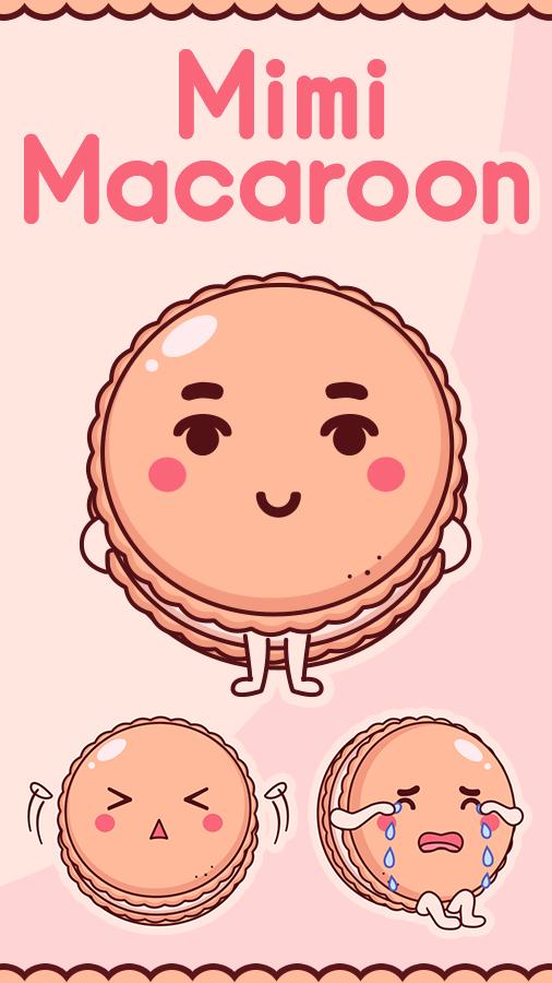 Android application Keyboard Sticker Mimi Macaron screenshort