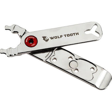 Wolf Tooth Combo Masterlink Pliers - Nickel Arms with Red Bolt