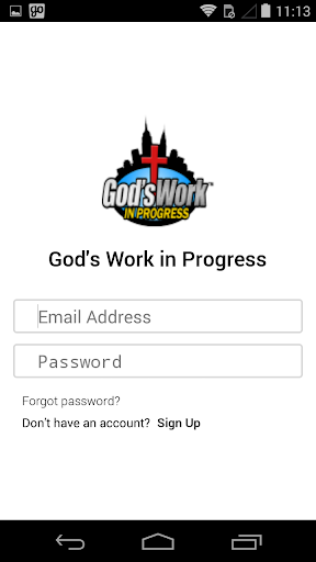 God's Work in Progress