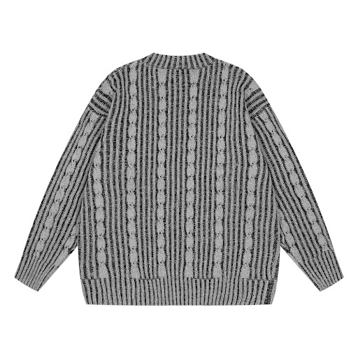 Title 10, Fashion Vertical Stripes Casual Sweater Men - C...