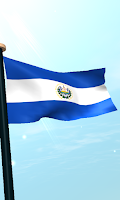 El Salvador Flag 3D Free Screenshot