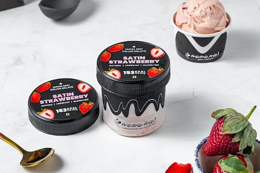 Satin Strawberry Ice Cream Tub [125 ml]