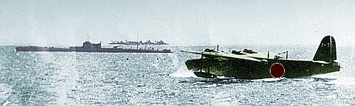 kawasaki h8k and IJN submarine