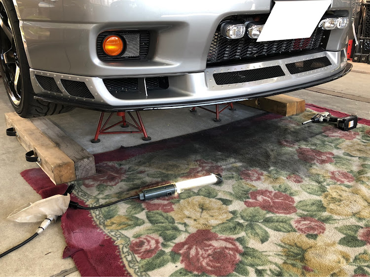 スカイライン GT-RのDIY・車検仕様・リアディフューザー・フロントアンダーパネルに関するカスタム事例の投稿画像7枚目