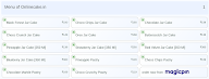 Onlinecake.in menu 1