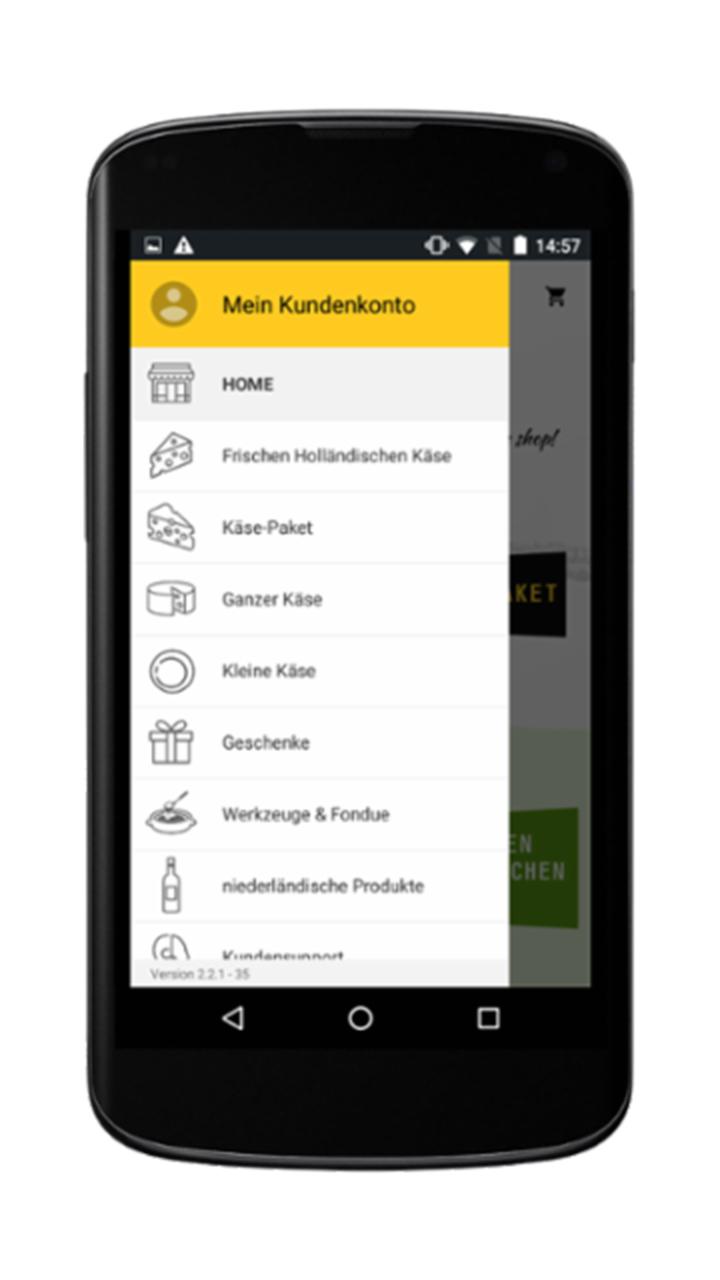Gouda Käse Shop Screen 2