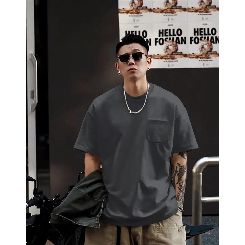 Men's Simple Summer All-match Short-sleeved Bottoming Shirt, Versatile and Comfortable. Perfect as a base layer or for a
