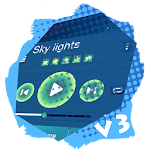 Sky lights PlayerPro Skin Apk