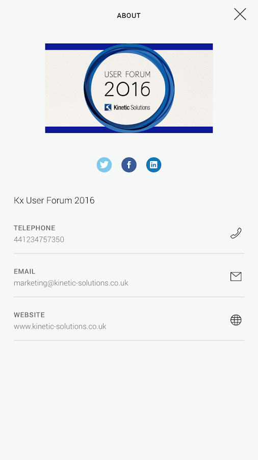 Kx User Forum 2016 Screen 3