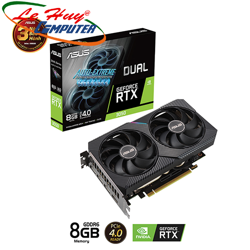 Card Màn Hình - Vga Asus Dual Rtx 3050 8Gb (Dual - Rtx3050 - 8G) - - Hàng Chính Hãng