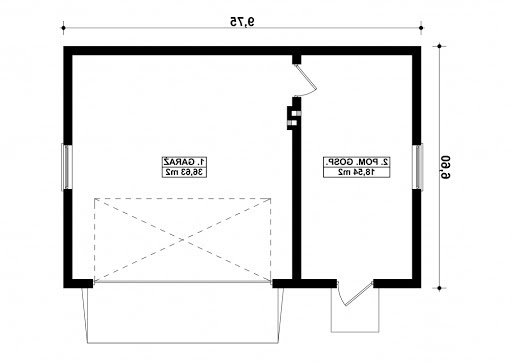G69 - Rzut garażu