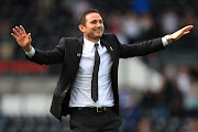 Frank Lampard manager of Derby County celebrates the win after the Sky Bet Championship match between Derby County and Preston North End at Pride Park Stadium on August 25, 2018 in Derby, England. 
