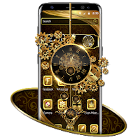 Luxury Golden Clock Theme