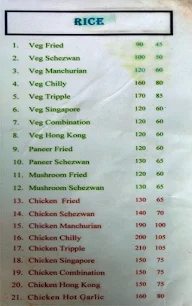 Mangalmurti Chinese Corner menu 1