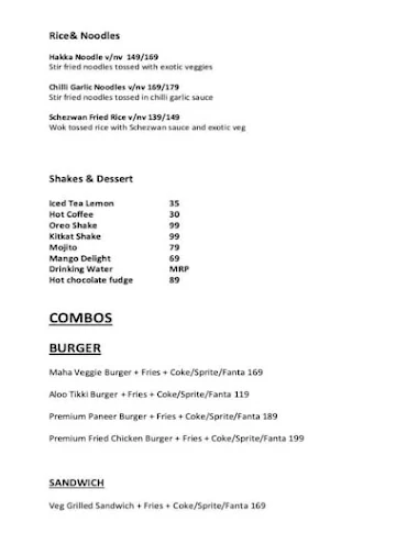 Cravemore menu 