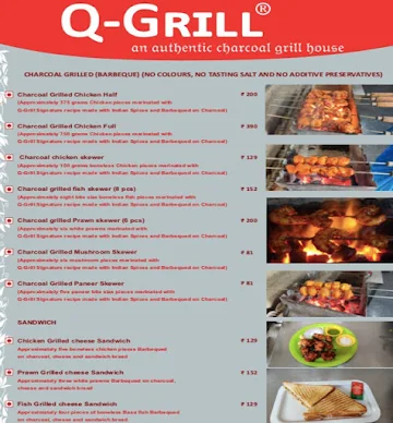 Q- Grill menu 