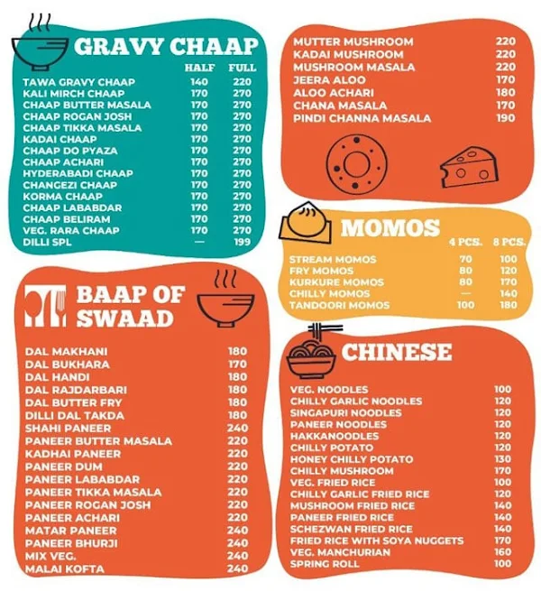 Dilli Chap House menu 