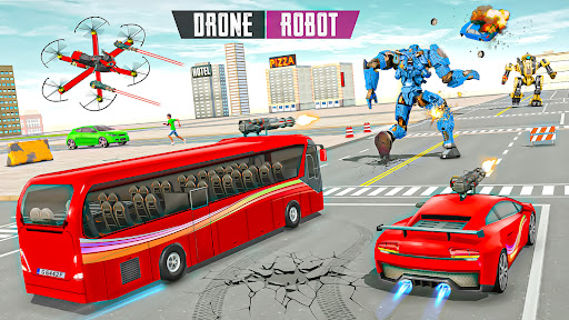 Screenshot Bus Robot Car Drone Robot Game