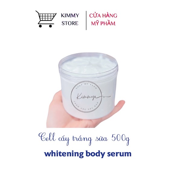 Lẻ Hộp 500G Cell Cấy Trắng Sữa Kích Tẩy Mạnh - Whitening Body Serum