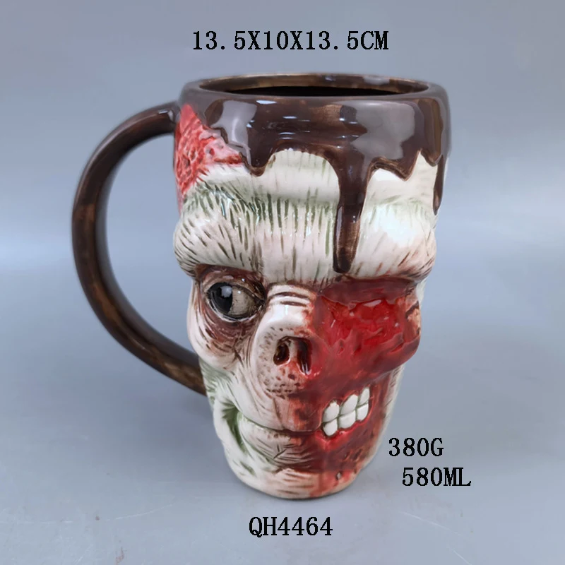 Creatieve Trend Keramische Halloween Mok, ideaal voor warme dranken, perfect om Halloween met stijl en originaliteit te vieren.