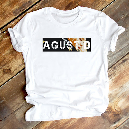 Title 3, Cross-Border Foreign Trade Agust D Printed T-sh...