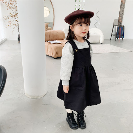Title 3, Solid color frock skirt. A versatile and elegan...
