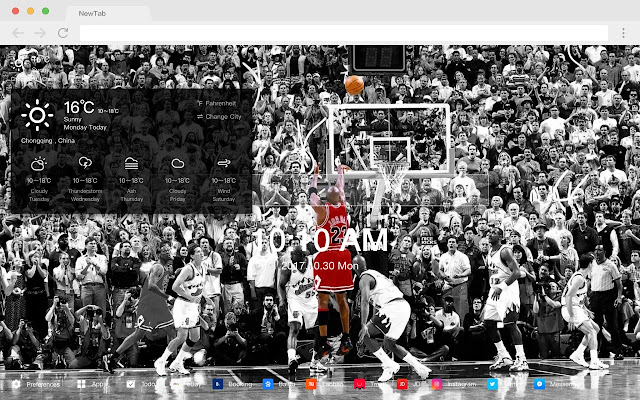 NBA Popular Basketball HD New Tabs Theme