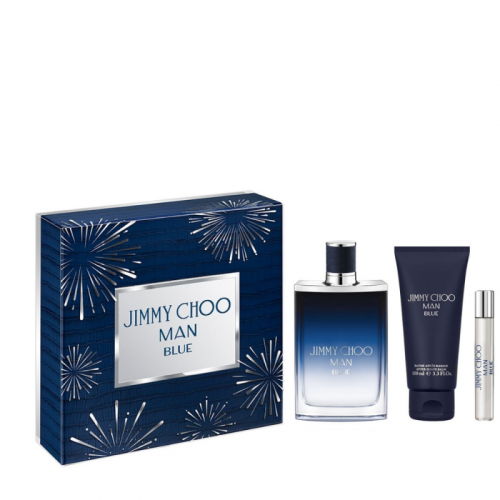 Bộ nước hoa JIMMY CHOO MAN BLUE EDT 100ML + Mini 7.5 + Shower gel 100ml_TGNH